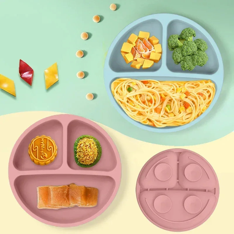 Food Grade Silicone Child Dish Set Baby Feeding