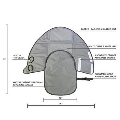 3-in-1 Foldable Diaper Bag with Crib