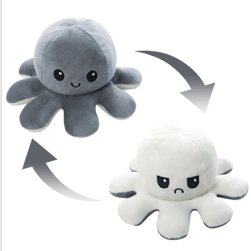 Reversible Octopus Plush Toy