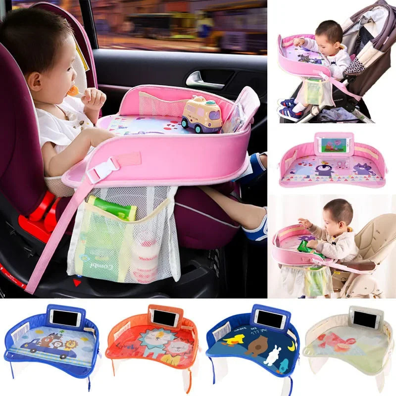 Portable Waterproof Baby Travel Car Tray