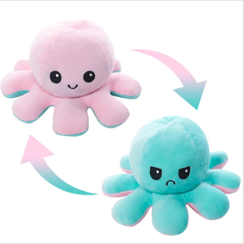 Reversible Octopus Plush Toy