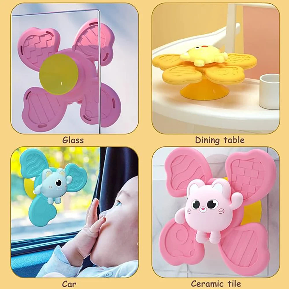 Baby Suction Spinner Bath Toy