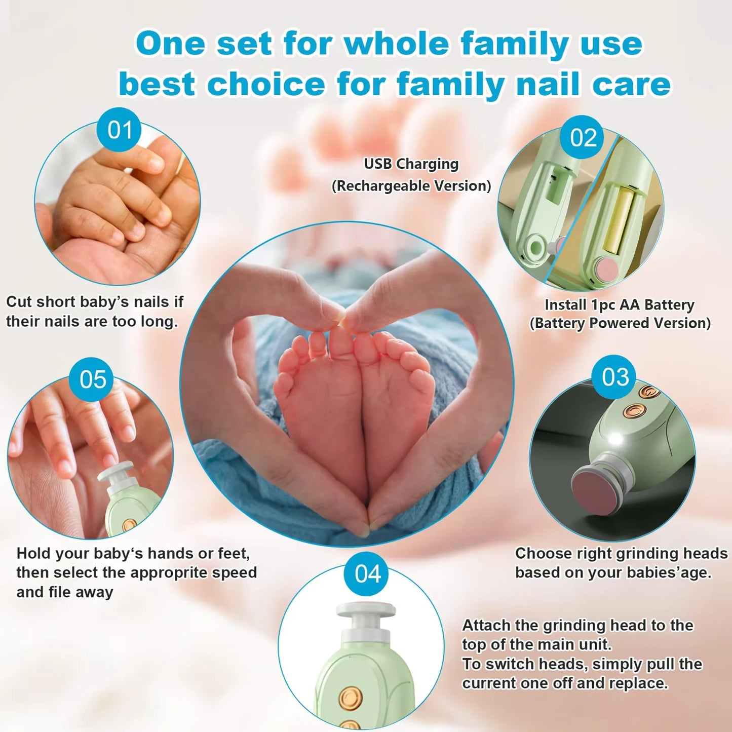 Electric Baby Nail Trimmer