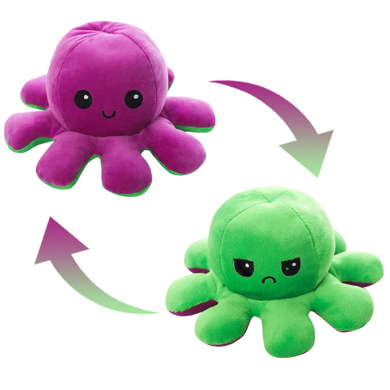 Reversible Octopus Plush Toy