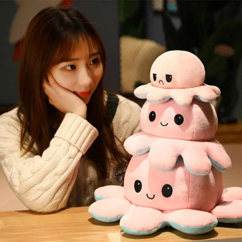 Reversible Octopus Plush Toy