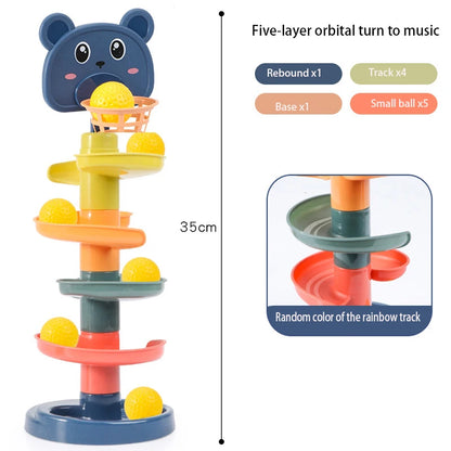 Rolling Ball Tower Baby Toy