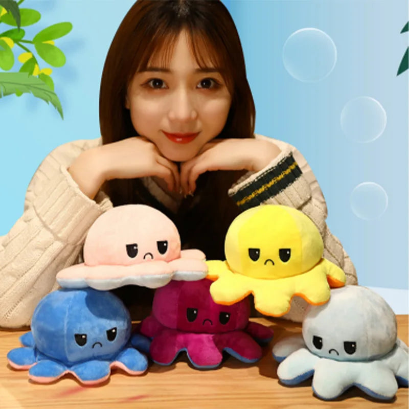 Reversible Octopus Plush Toy