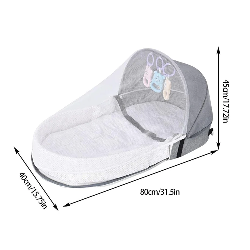 Foldable Baby Bed with Mosquito Net