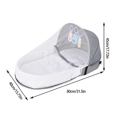 Foldable Baby Bed with Mosquito Net