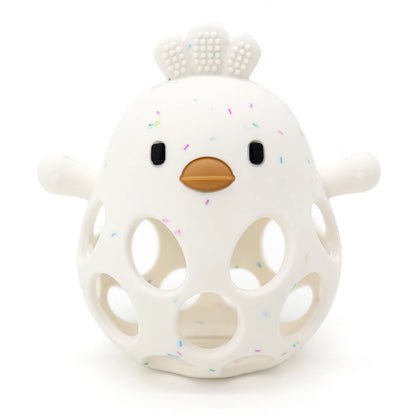Baby Silicone Teether Toy Cartoon Chick Shape